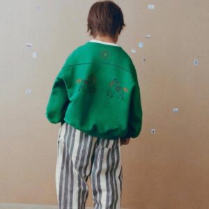 Çizgili Lacivert Balon Pantolon