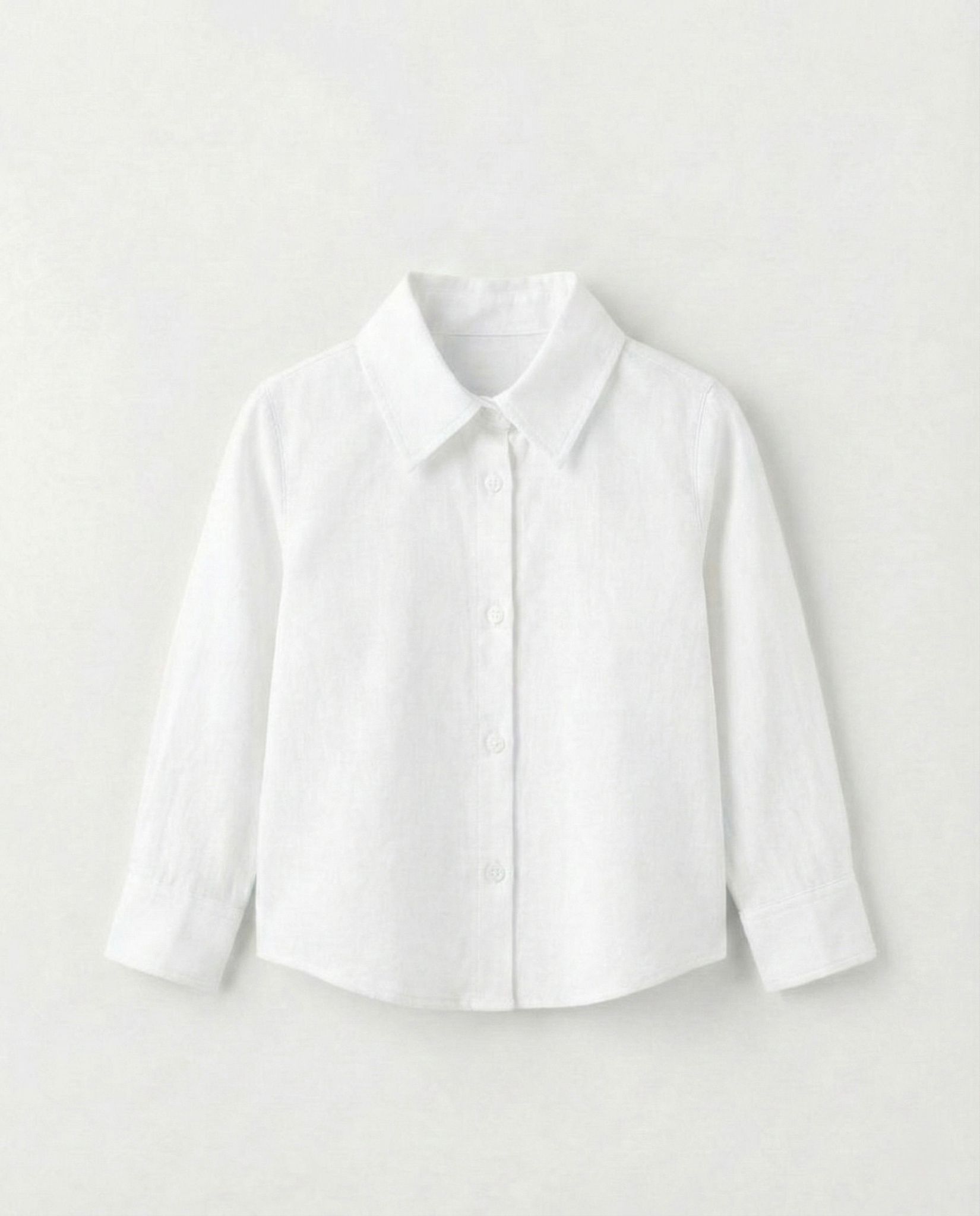 Büyük Yaka Beyaz Gömlek